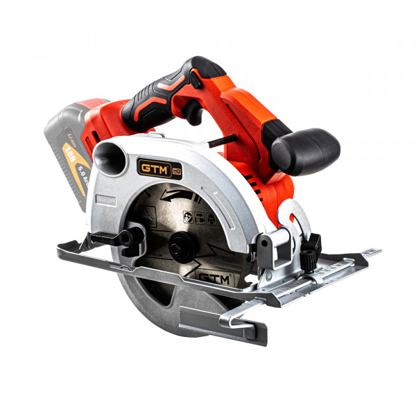 Фото - Акумуляторна циркулярна пила GTM CS18/165BL без АКБ і ЗП