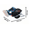 Картинка 1 - Аккумуляторная циркулярная пила BOSCH GKM 18V-50 соло (06016B8000)