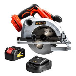 Акумуляторна циркулярна пила GTM CS18/165BL + АКБ та ЗП