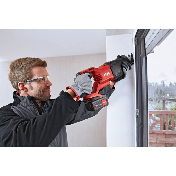 Картинка - Аккумуляторная сабельная пила FLEX RSP DW 18.0-EC/5.0 Set