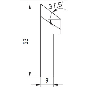 Резцы для снятия фаски 37.5° Promotech NOZ-000074