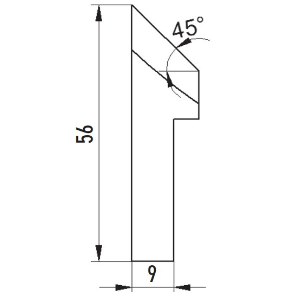 Картинка - Резцы для снятия фаски 45° Promotech NOZ-000075