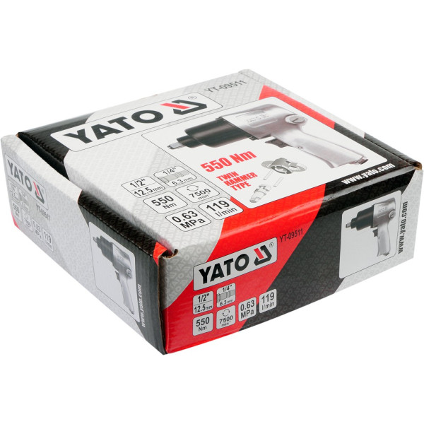 Фото - Гайковерт ударний пневматичний YATO YT-09511