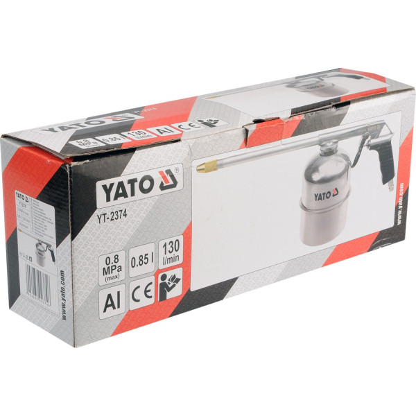 Фото - Пістолет пневматичний YATO YT-2374 для промивки з бачком