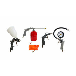 Набір пневматичних інструментів GTM РТК-5, 5 шт Набір пневматичних інструментів GTM РТК-5, 5 шт