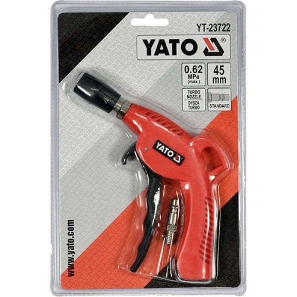 Фото - Пістолет пневматичний продувальний YATO YT-23722 з турбо-соплом