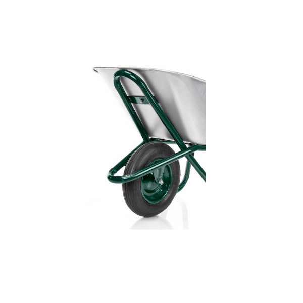 Фото - Тачка будівельна VULKAN 1-но колісна 200кг/100л оцинкована колесо пневматичне (розібрана)