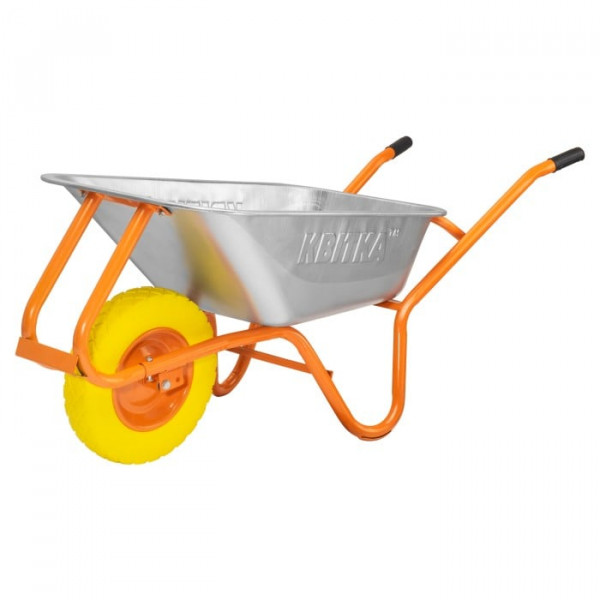 Картинка - Тачка строительная с усиленной рамой КВИТКА 90 л/180 кг (110-4004)