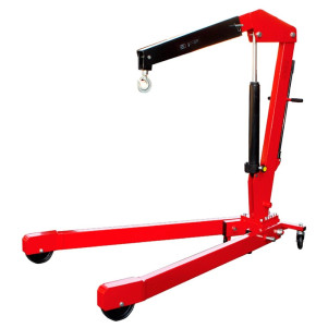 Кран гидравлический подкатной складной GTM Т32002X-GS 2т для снятия двигателя.