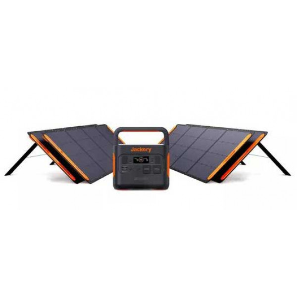 Картинка - Солнечный генератор Jackery 2000 Pro (Explorer 2000 Pro + 4 Solarsaga 200W+2 коннектора)