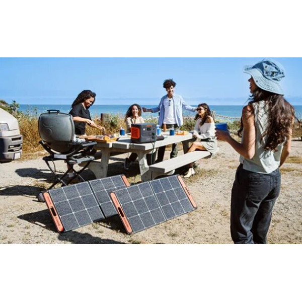 Картинка - Солнечный генератор Jackery 1000 Plus (Explorer 1000 Plus + 2 Solarsaga 100W)