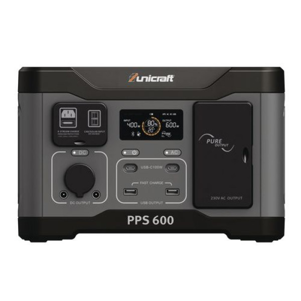 Картинка - Портативная зарядная станция Unicraft PPS 600
