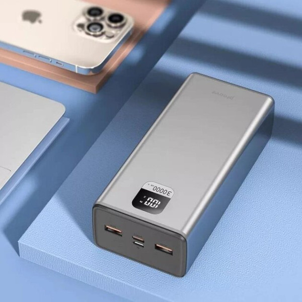 Картинка - Портативная батарея Proove Guardian 22.5W 30000mAh серый металлик