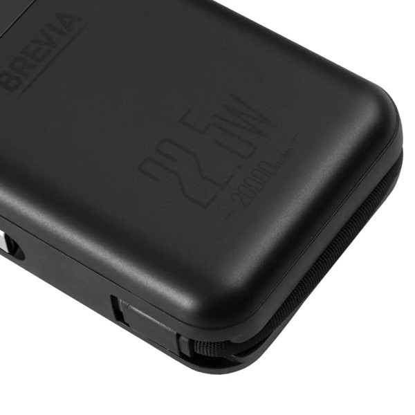 Картинка - Универсальная мобильная батарея Brevia 20000mAh 22.5W Type-C+Lightning Cable, Li-Pol, LCD
