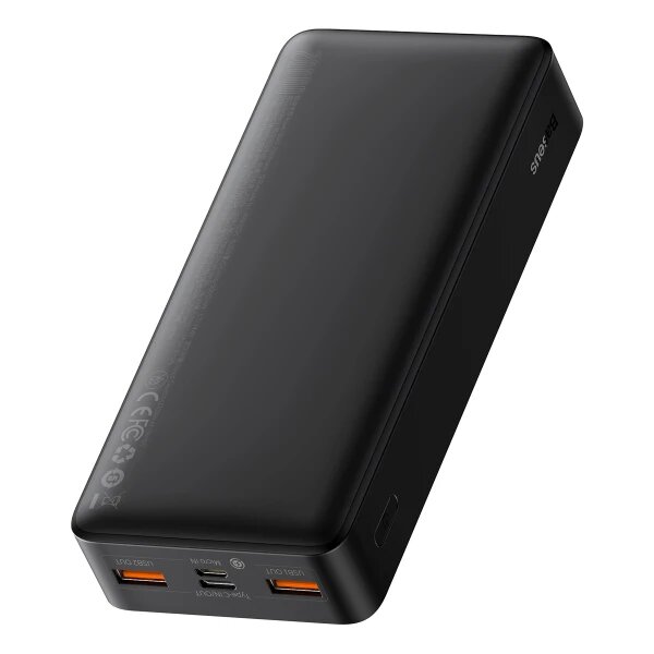Картинка - Повербанк Baseus Bipow Overseas 20W 20000mAh черная