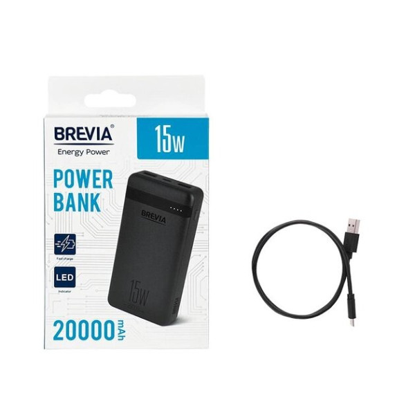 Фото - Універсальна мобільна батарея Brevia 20000mAh 15W Li-Pol