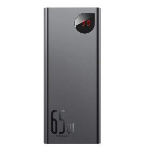 Повербанк Baseus Adaman Metal Digital Display 65W (QC3.0 PD3.0) 20000mAh черная