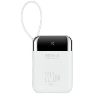 Универсальная мобильная батарея Brevia 10000mAh 22.5W Type-C+Lightning Cable, Li-Pol, LCD