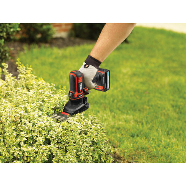Картинка - Насадка универсальная малый кусторез + садовые ножницы BLACK+DECKER Multievo MTSS11