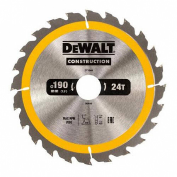 Картинка - Диск пильный DeWALT DT1945 190х30мм