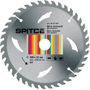 Диск пильный для ламината SPITCE 300/32 80Т