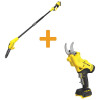 Фото - Висоторіз акумуляторний зі штангою + секатор STANLEY FATMAX SFMCPS620M1+SFMCPP32B