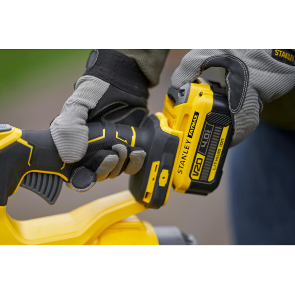 Фото - Газонокосарка + повітродувка акумуляторна STANLEY FATMAX SFMCMWS251M+SFMCBL7M1