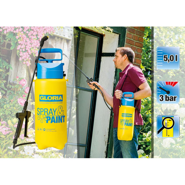 Картинка - Опрыскиватель Gloria Spray & Paint, 5 л (80883)