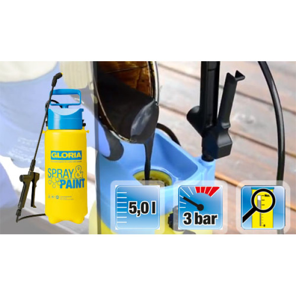 Картинка - Опрыскиватель Gloria Spray & Paint, 5 л (80883)