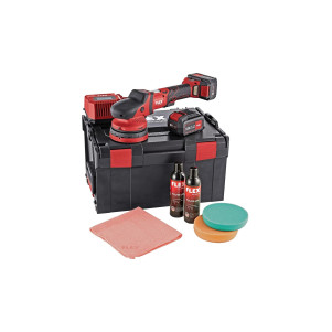 Аккумуляторная эксцентриковая полировальная машина FLEX XCE 8 125 18.0-EC/5.0 P-Set