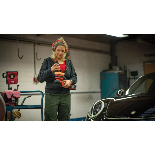 Фото - Акумуляторна ексцентрикова полірувальна машина FLEX XCE 8 125 18.0-EC/5.0 P-Set