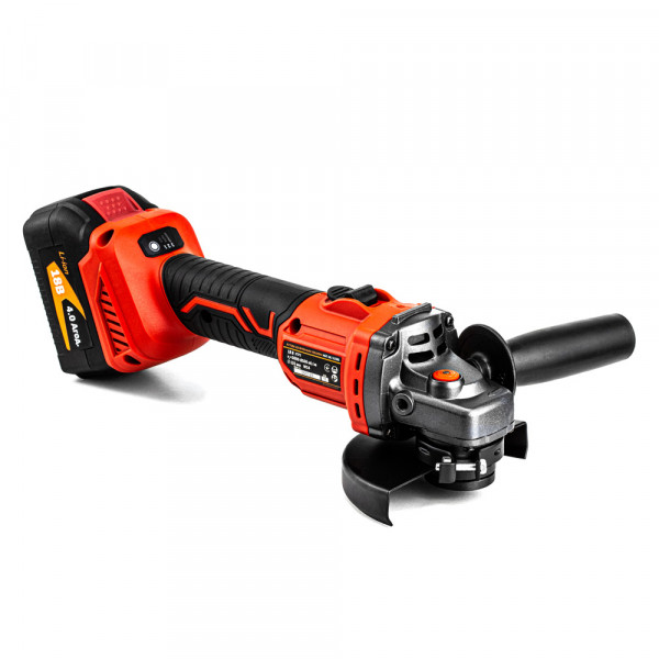 Фото - Акумуляторна кутова шліфмашина безщіткова GTM AGC18/125BL