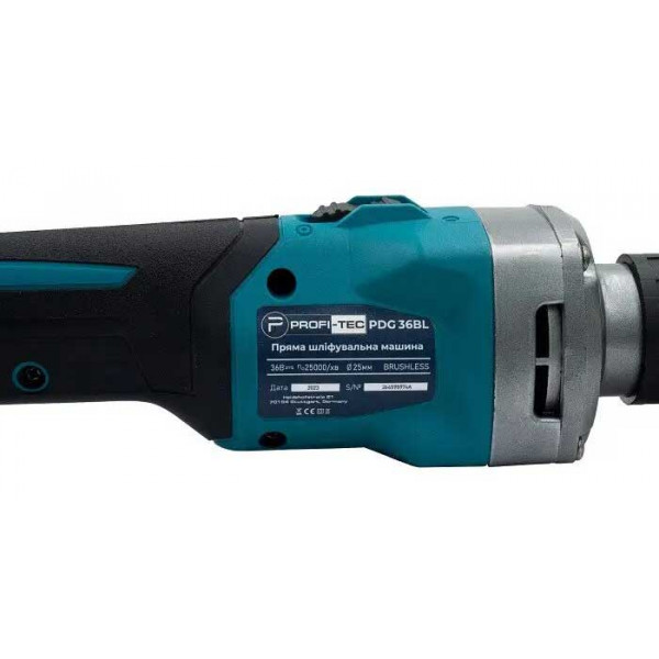 Фото - Акумуляторная пряма шліфувальна машина PROFS-TEC PDG36BL Set15
