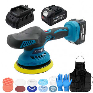 Аккумуляторная полировальная ротационная машина PROFI-TEC DPO150BLSet15P