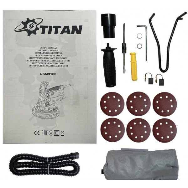 Картинка - Шлифовальная машина по штукатурке Titan RSM9180
