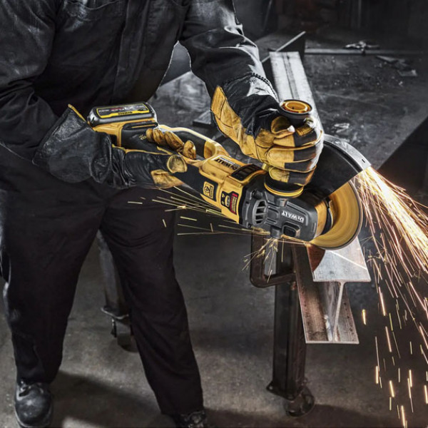 Картинка - Шлифмашина угловая бесщеточная аккумуляторная DeWALT, FLEXVOLT 54 B XR Li-lon DCG460NK