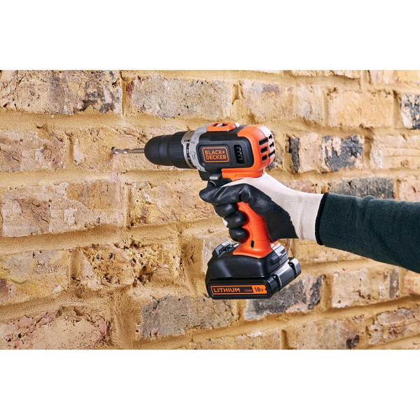 Картинка - Дрель-шуруповерт аккумуляторный BLACK+DECKER BCD003C1