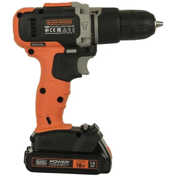 Картинка - Дрель-шуруповерт аккумуляторный BLACK+DECKER BCD003C1