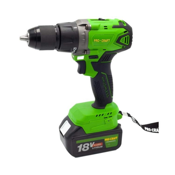 Картинка - Аккумуляторный шуруповерт PROCRAFT PA-18 BL EXTRA indastrial
