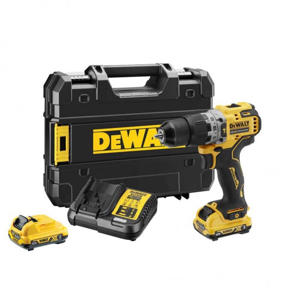 Картинка - Дрель-шуруповёрт аккумуляторная бесщеточная ударная DeWALT DCD706D2