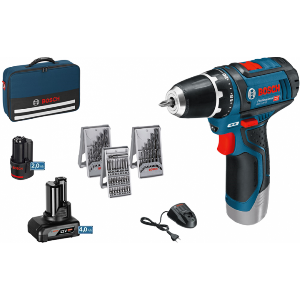 Фото - Дриль шуруповерт аккум GSR 12V15 2ак + 39 приладдя BOSCH
