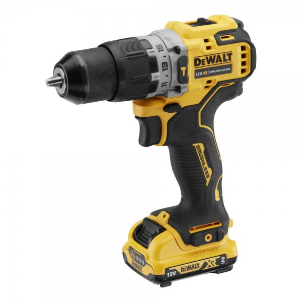 Картинка - Дрель-шуруповёрт аккумуляторная бесщеточная ударная DeWALT DCD706D2
