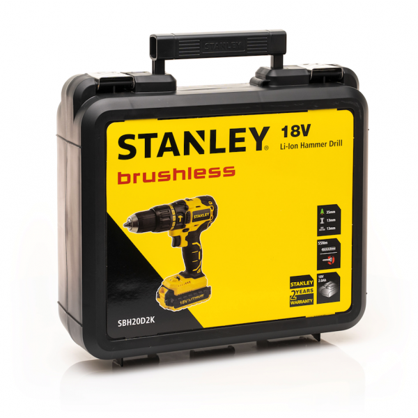 Картинка - Аккумуляторная дрель-шуруповерт Stanley SBH20D2K