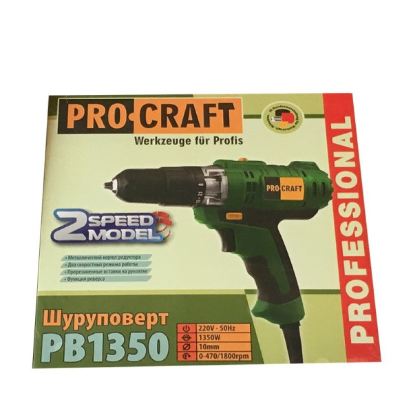 Фото - Шуруповерт PROCRAFT PB-1350
