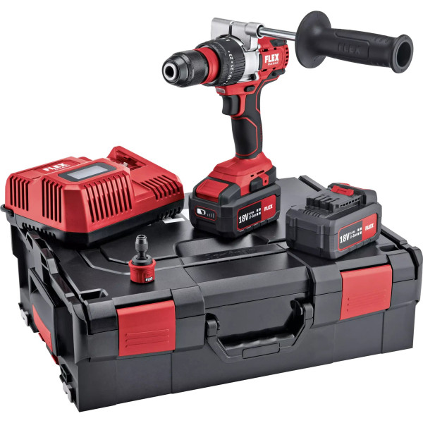Картинка - Аккумуляторный ударный шуруповерт FLEX PD 2G 18.0-EC/5.0 Set