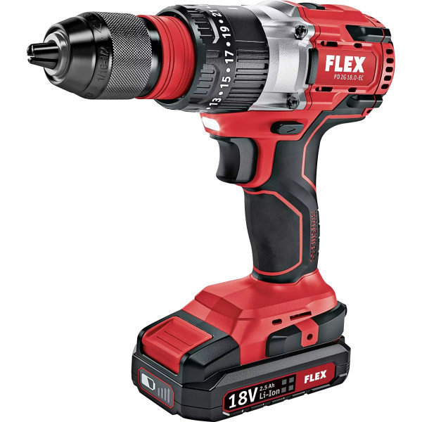 Картинка - Аккумуляторный ударный шуруповерт FLEX PD 2G 18.0-EC/5.0 Set