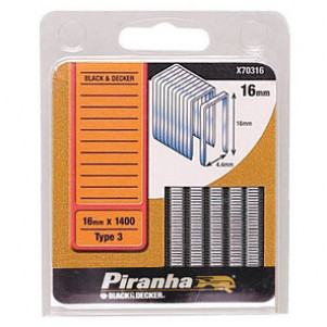 Скобы BLACK+DECKER PIRANHA X70322