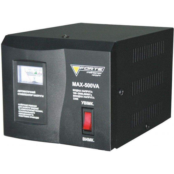 Фото - Стабілізатор релейний FORTE MAX-500VA