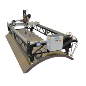 Пятиосевая мобильная машина с ЧПУ для вырезки отверстий и вваривания горловин в обечайки Promotech MCM-4000