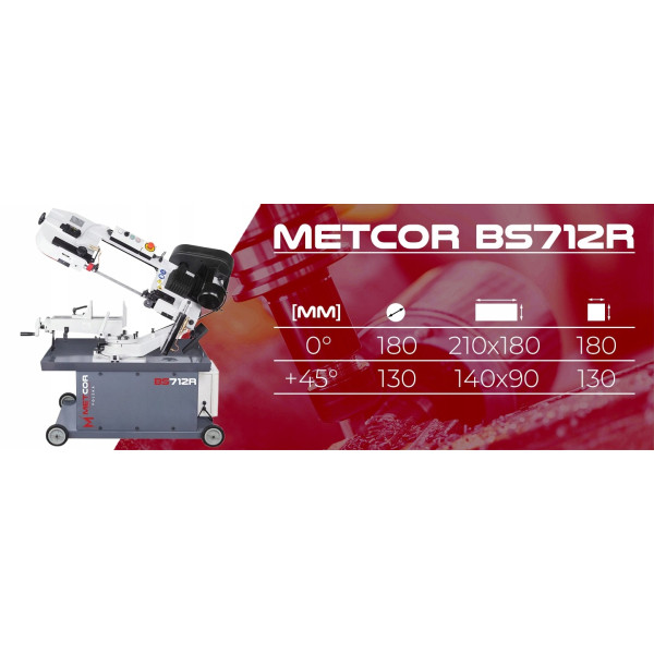 Картинка - Ленточная пила по металлу METCOR BS712R 400V